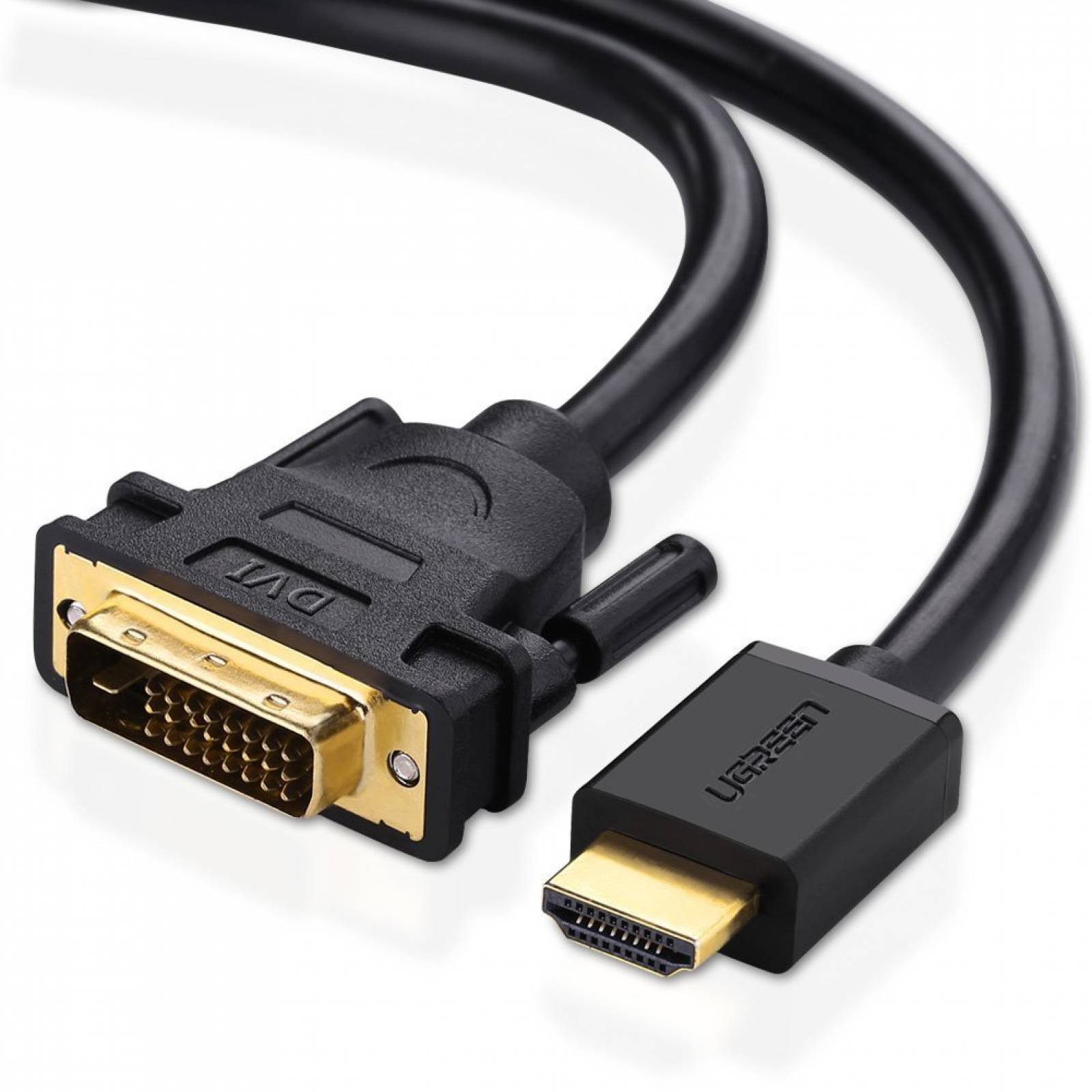 Ugreen hdmi dvi cable bidireccional dvid 24+1 macho verde