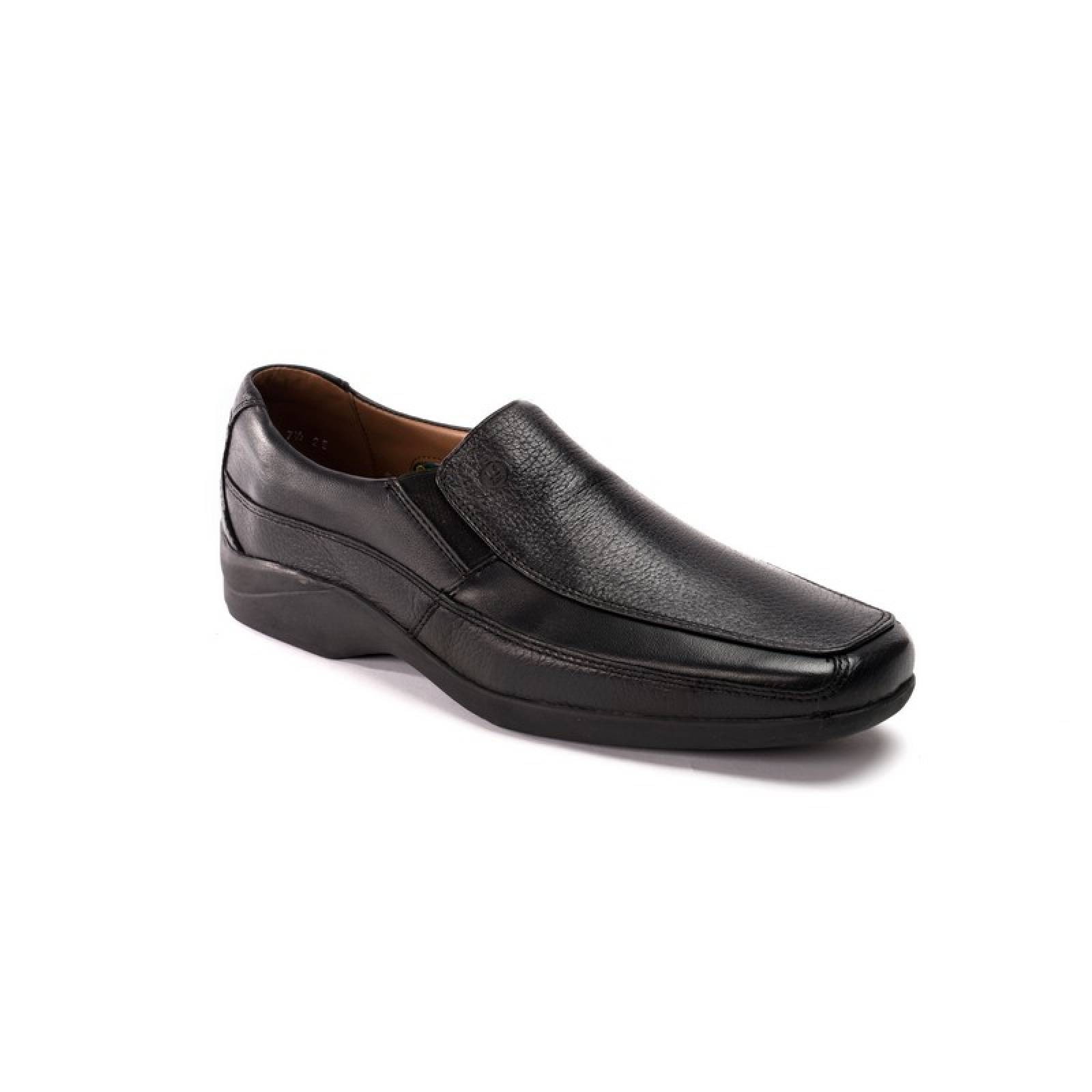 Jarking zapato casual negro ultra flexible con elásticos