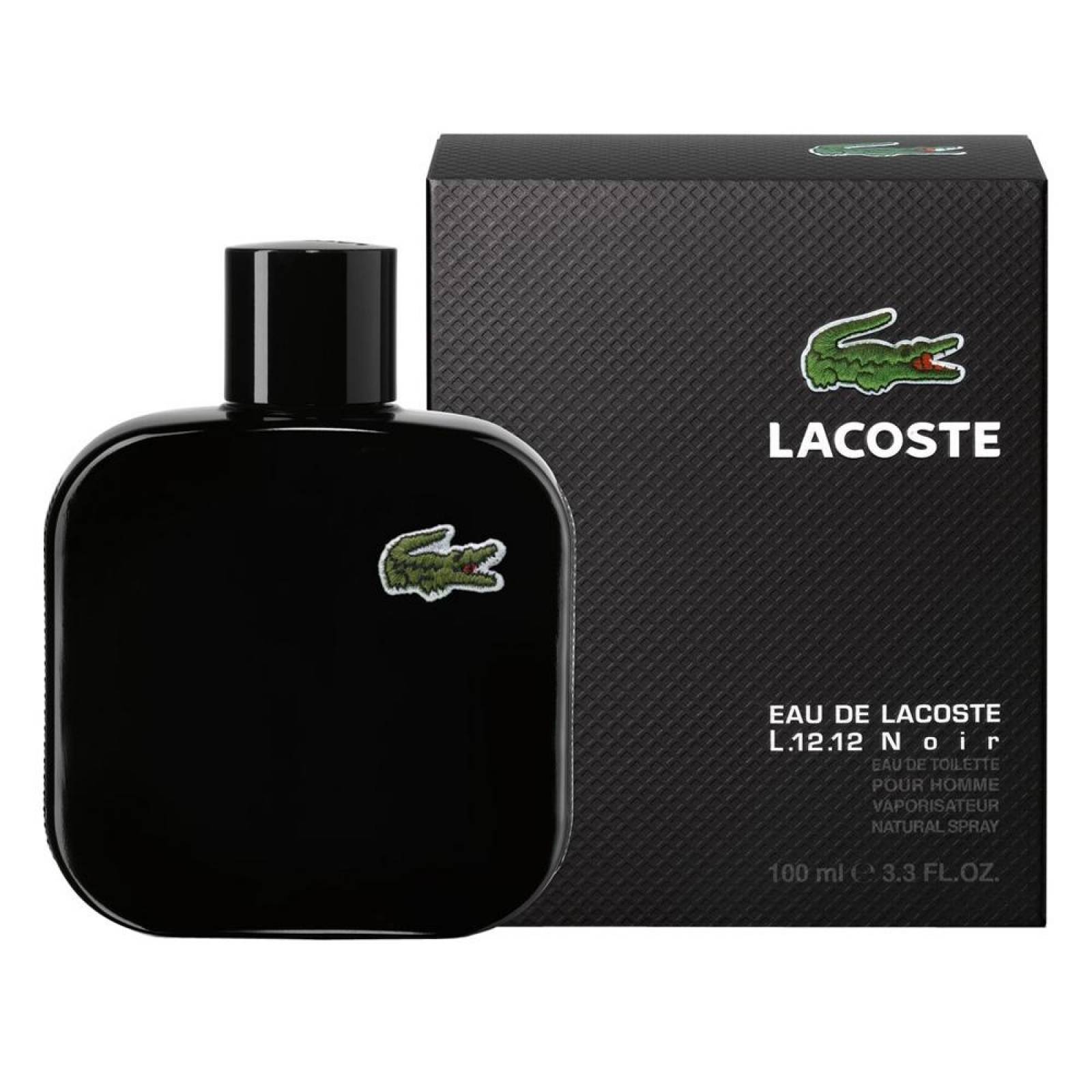 Lacoste noir de lacoste eau de toilette 100 ml. fragancia para caballero